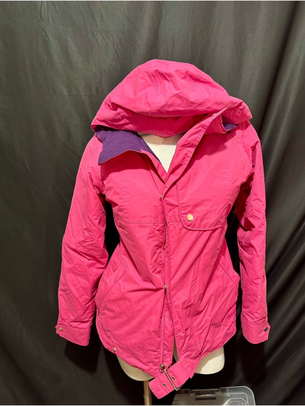 Burton Hot Pink Hooded Ski Jacket snowboard
